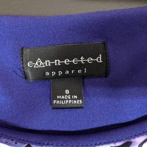 Dress - Connected Apparel - Purple Soft Stretch Great for Work Size 8